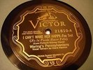 JAZZ WARINGS PENNSYLVANIANS I Can't Make Her Happy VICTOR 21810 EE+
