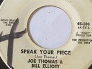 RARE NORTHERN SOUL PROMO 45/ JOE THOMAS & BILL ELLIOTT 