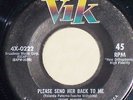 1956 NORTHERN SOUL - FRANK MINION 45 RPM - PLEASE SEND HER BACK TO ME - VIK