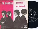 THE BEATLES Yesterday b/w Act naturally Danish 45PS 1965 Pink Sleeve