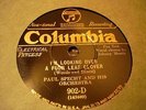 JAZZ PAUL SPECHT ORCH I'm Looking Over A Four Leaf Clover COLUMBIA 902