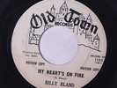 rare Soul R&B Popcorn 45 BILLY BLAND my heart's on fire OLD TOWN Hear