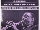 PONY POINDEXTER: Gumbo LP (New Jazz tag on front & back cover) rare Jazz