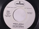 rare Northern Soul 45 DEE DEE WARWICK monday monday MERCURY Listen