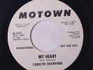 rare Soul 45 CAROLYN CRAWFORD my heart MOTOWN Listen