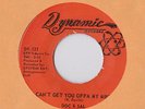 DOC & SAL Can't Get You Offa My Mind 45 on Dynamic TX northern soul 2-sider hear