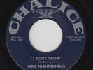 Northern Soul Gospel 45 - Dixie Nightingales - I Don't Know - Chalice - mp3