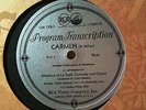 1931 RCA PROGRAM TRANSCRIPTIONS 33 RPM BIZET CARMEN OPERA COMIQUE COPPOLA LM 128