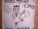 rare punk vinyl 7' Demon Preacher Illegal Pressings ep