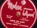 78-BLUES-LITTLE WILLIE LITTLEFIELD-COME ON BABY/MERRY CHRISTMAS on MODERN/HOLLYW