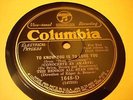JAZZ BENSON ALL STAR ORCH To Know You Is to Love You COLUMBIA 1648 E+