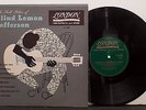 BLIND LEMON JEFFERSON The Folk Blues Of... '53 London UK import 10