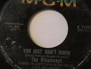 NORTHERN SOUL 45/ THE BROADWAYS 