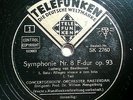 1938 Willem MENGELBERG Beethoven Symphony No 8 TELEFUNKEN  Concertgebouw Orch 78