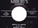 Rockabilly 45 Early 2nd Press - MICKEY GILLY - Drive In Movie / Give Me A Chance