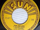 Slim Rhodes TAKE AND GIVE b/w DO WHAT I DO 1956 rockabilly bopper SUN 45 w3932