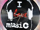 I love Music Clock design. Handmade stencil work on vinyls. Made in Australia