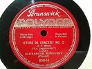 1929 ALEXANDER BOROWSKY PIANO LISZT Etude de Concert LA LEGGIEREZZA Au Bord D 78