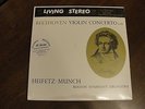 Beethoven Violin Concerto in D Heifetz Living Stereo Classic Records 45RPM 4-LPs