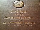 1935 VACLAV TALICH DVORAK SYMPHONY NO 8 G Major Czech Philharmonic 78