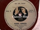 1933 ERNEST BLOCH  Piano Sonata FIRST Recording RAY LEV Concert Hall 78