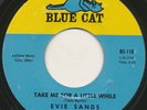EVIE SANDS on Blue Cat —TAKE ME FOR A LITTLE WHILE— northern soul 45 | NM ORIG