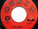 ENCHANTERS 45 Cafe Bohemia / Touch Of Love DOO WOP Original Press ORBIT cc1045