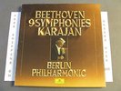 BEETHOVEN 9 SYMPHONIES BERLIN PHILHARMONIC, KARAJAN 8 LP BOX SET & INSERT BOOK