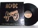 AC/DC - For Those About To Rock - RARE LP VG+ VG+ Spanish 1st press S90.471 1981