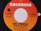 BRUCE SPRINGSTEEN: Born To Run / Meeting Across The River 45 (sm tol) Rock & Po