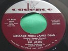 NM Hot Rod Rockabilly 45 : Bill Hayes   Message From James Dean   Cadence 1301