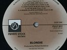Blondie S/T...Private Stock 1st Press A-1U/B-1U...1977 UK Punk Vinyl LP...EX++