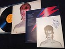 DAVID BOWIE ALADDIN SANE NM LP E/ISSUE RS1001 ZIGGY LYRICS 1973 + FAN CLUB MEM'