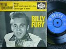 Billy Fury Maybe Tomorrow UK EP Blue Decca Circular Centre