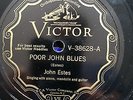 Victor 38628 Sleepy John Estes POOR JOHN 78 rpm E+ 1930 Memphis YANK RACHEL mand