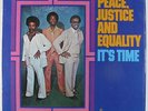 Peace, Justice & Equality - It's Time LP - Stone Gold - Sweet Soul Funk VG++