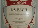 SZERYNG BACH VIOLIN CONCERTI 1st FRENCH ODEON ODX 114