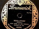 JAZZ 78 ; ANDY KIRK AND HIS 12 CLOUDS OF JOY BRUNSWICK Mess-A- Stomp
