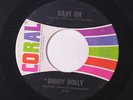 BUDDY HOLLY: Rave On / Early In The Morning 45 rare Rockabilly