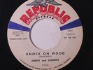 JIMMY & JOHNNY: Knock On Wood / Let Me Be The One 45 (dj) Rockabilly