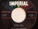IMPERIAL 5509 Burnette Brothers orig Rockabilly 45 Mint Minus Warm Love