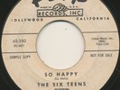 SIX TEENS feat. JUDY & JIMMIE on Flip —SO HAPPY— soul mod r&b 45 | PROMO LISTEN