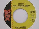 OTIS JACKSON - BEGGIN FOR A BROKEN HEART - MESSAGE TO THE GHETTO - 45 VG RARE