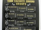 V/A YOUR FAVORITE SINGING GROUPS LP RAREST DOO-WOP COMPILATION HULL 1002 nice