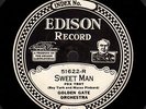 GOLDEN GATE ORCHESTRA  Sweet Man/ Brown Eyes, Why Are You Blue? Edison 51622. M-