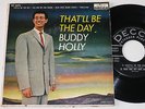 Ultra rare Buddy Holly EP That'll be the Day Decca ED 2575 USA 1957 1st press
