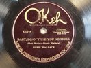 78 RPM  CLARENCE WILLIAMS & SIPPIE WALLACE OKEH 8212 E-