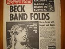 SOUNDS 1972 AUG 5 JEFF BECK ROD STEWART + FREE POSTER