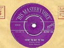 ELVIS PRESLEY tryin' to get to you*lawdy miss clawdy 1957 UK HMV PURPLE SILVER