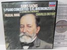 D224D 3 Saint-Saens 5 Piano Concertos Pascal Roge Charles Dutoit 3LP Box Set